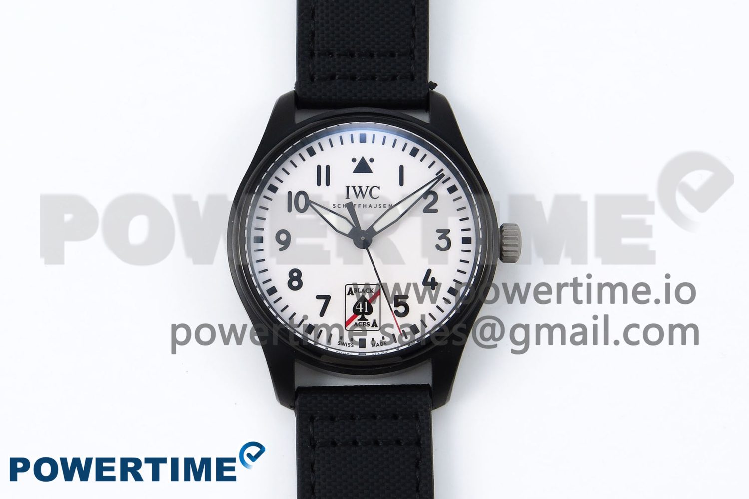 Pilot Black Ace BLSF 1:1 Best Edition White Lume Dial on Black Nylon Strap MIYOTA 9015 - Image 1