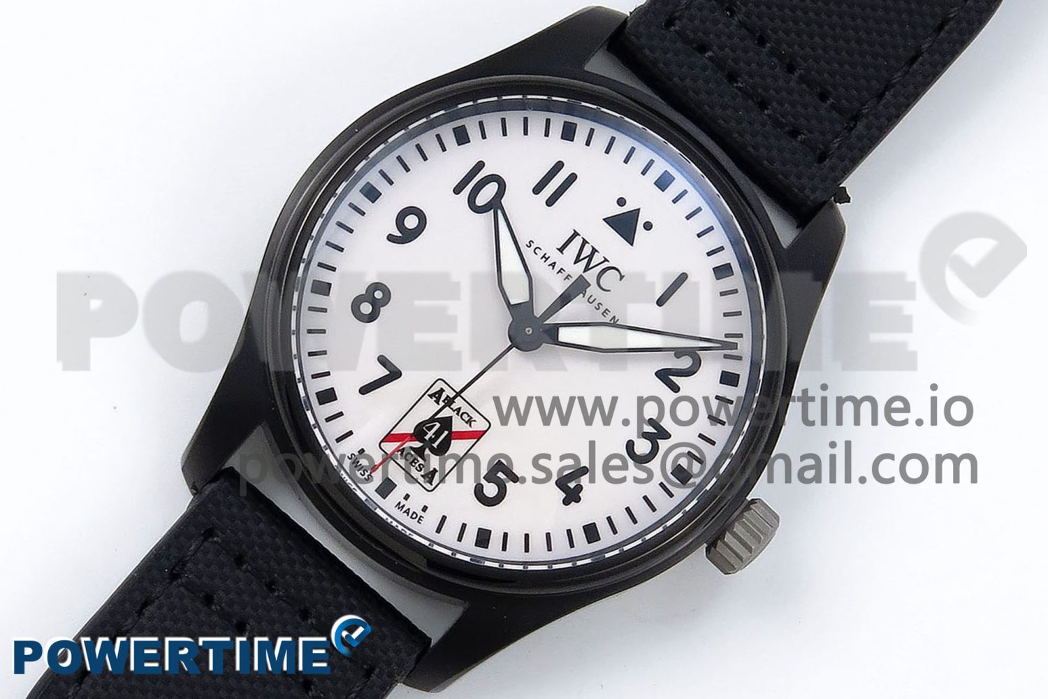 Pilot Black Ace BLSF 1:1 Best Edition White Lume Dial on Black Nylon Strap MIYOTA 9015 - Image 2