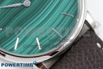 Saxonia Thin SS F8F Edition Green Textured Dial on Brown Leather Strap A23J - Image 5