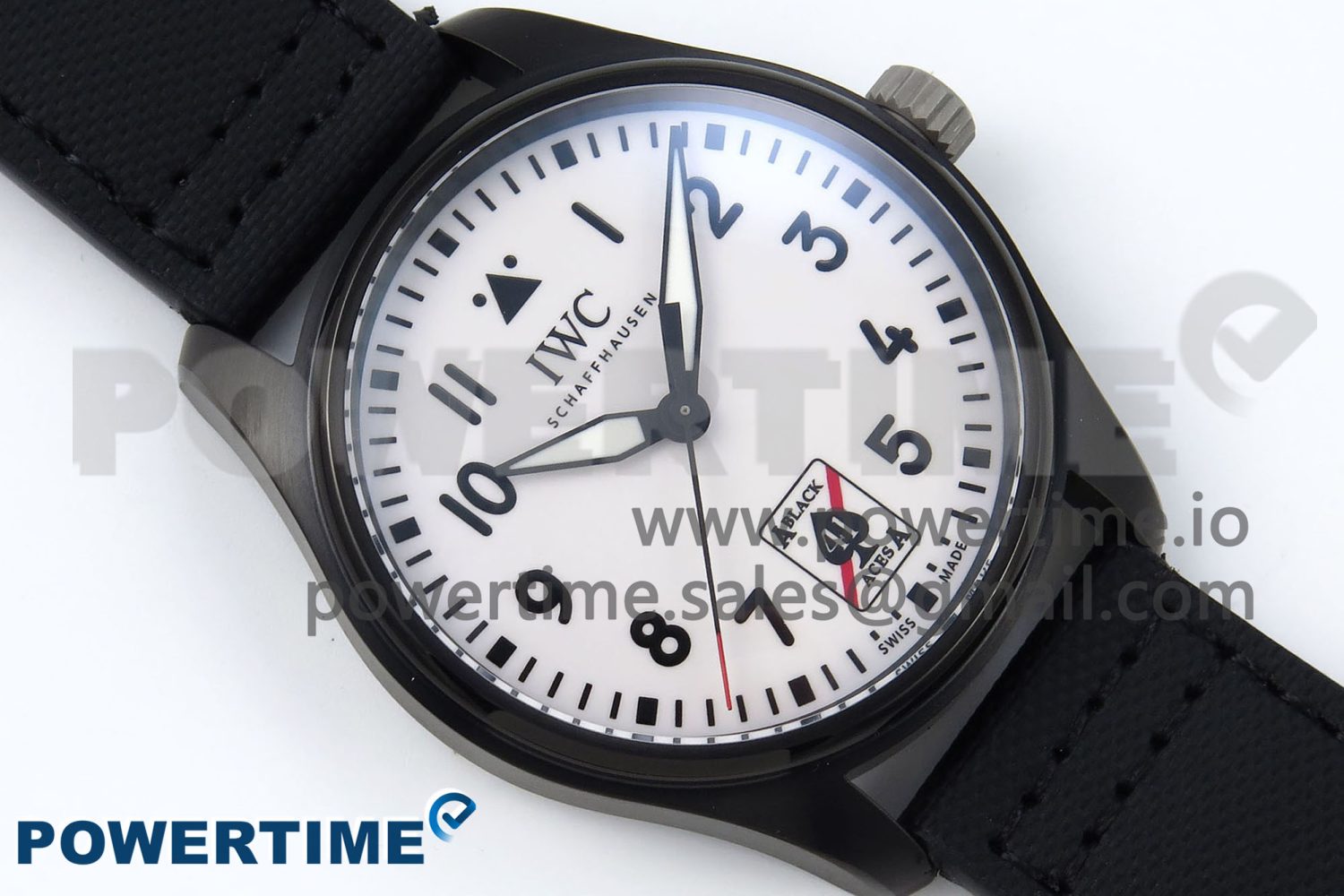 Pilot Black Ace BLSF 1:1 Best Edition White Lume Dial on Black Nylon Strap MIYOTA 9015 - Image 3