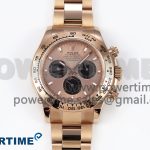 Daytona 116505 QF 1:1 Best Edition RG/Black Dial on RG Bracelet SH4130 V3 (Gain Weight)
