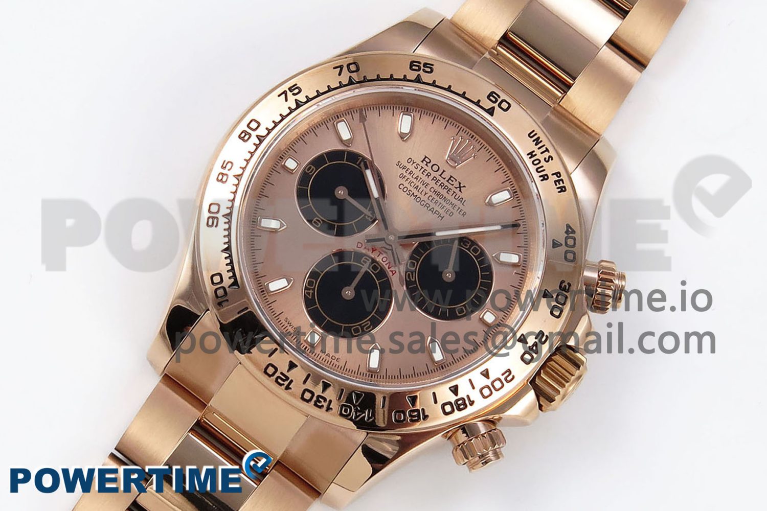 Daytona 116505 QF 1:1 Best Edition RG/Black Dial on RG Bracelet SH4130 V3 (Gain Weight) - Image 2