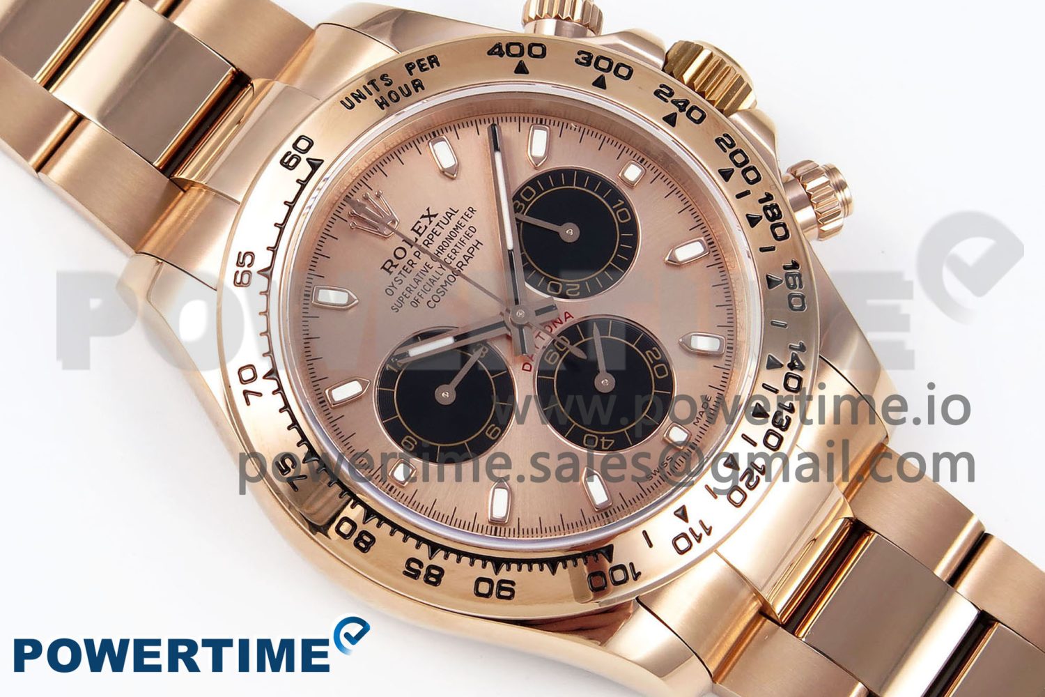 Daytona 116505 QF 1:1 Best Edition RG/Black Dial on RG Bracelet SH4130 V3 (Gain Weight) - Image 3