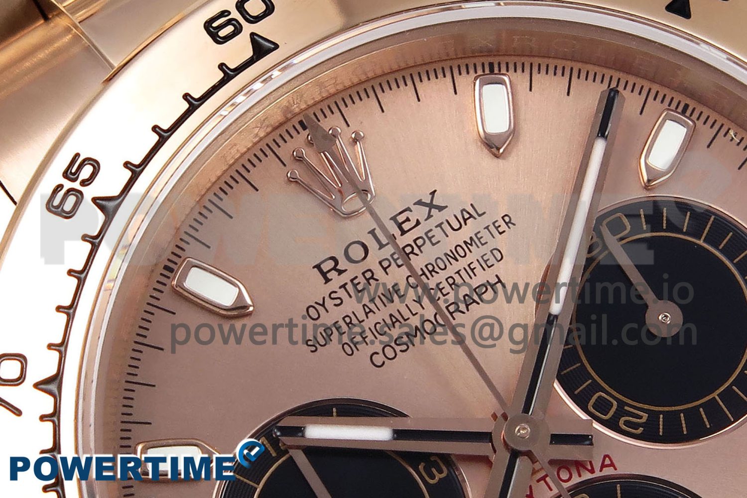 Daytona 116505 QF 1:1 Best Edition RG/Black Dial on RG Bracelet SH4130 V3 (Gain Weight) - Image 4