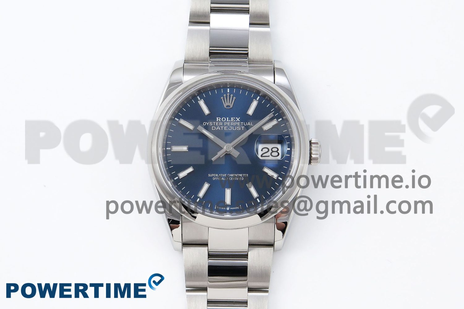 DateJust 36 SS 126200 VSF 1:1 Best Edition 904L Steel Blue Dial on Oyster Bracelet VS3235 - Image 1