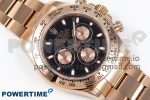 Daytona 116505 QF 1:1 Best Edition Black/RG Dial on RG Bracelet SH4130 V3 (Gain Weight) - Image 3