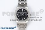 Lady Royal Oak 33mm 67651 Diamonds SS ZF 1:1 Best Edition Black Textured Dial on SS Bracelet RONDA Quartz