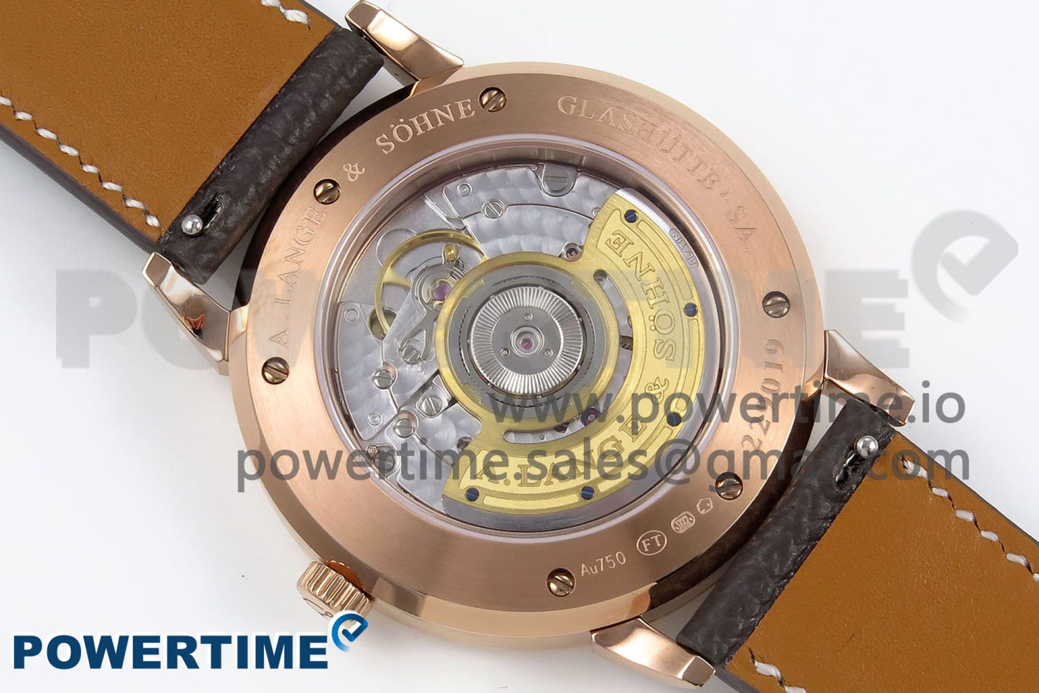 Saxonia Thin RG F8F Edition Green Dial on Brown Leather Strap A23J - Image 8