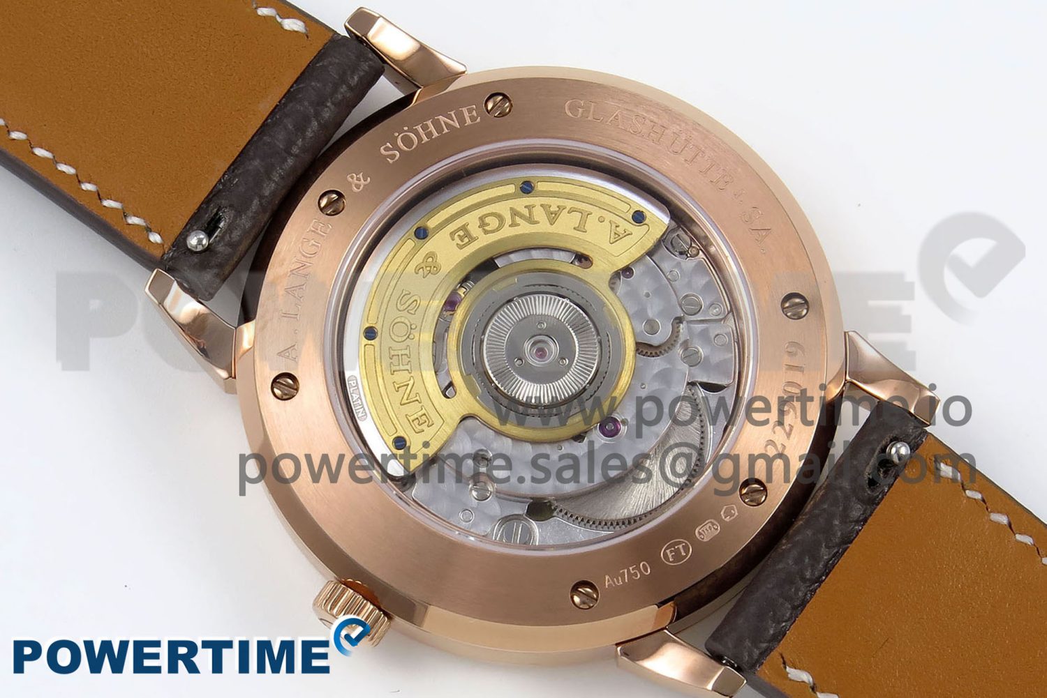 Saxonia Thin RG F8F Edition Green Dial on Brown Leather Strap A23J - Image 9