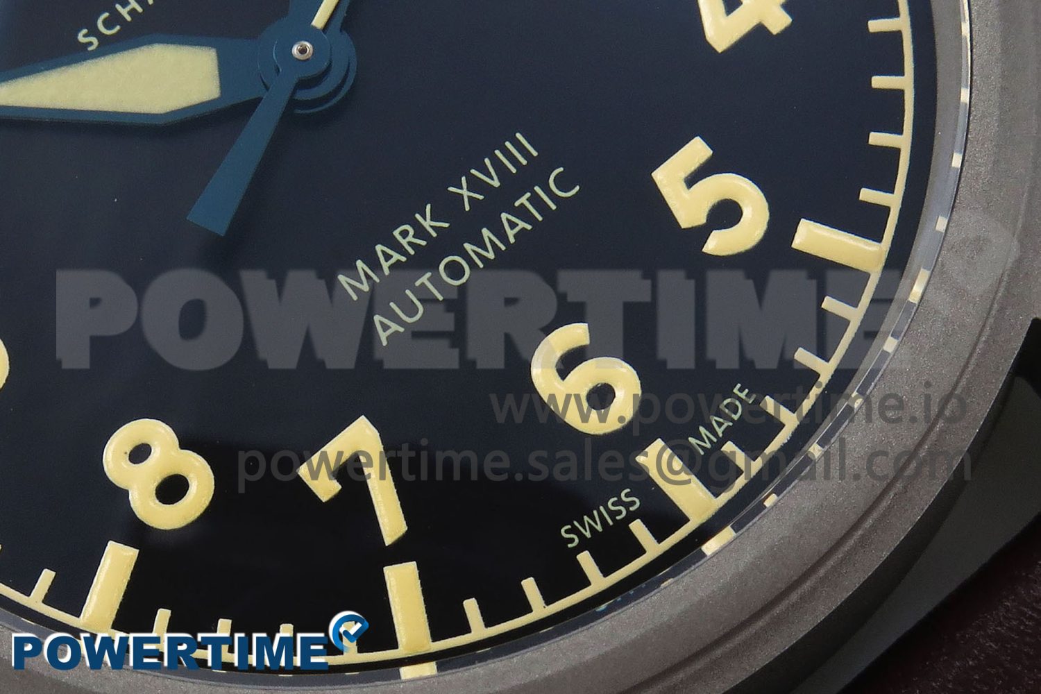 Pilot Mark XVIII Titanium BLSF 1:1 Best Edition Black Dial on Brown Leather Strap MIYOTA 9015 - Image 5