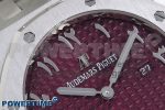 Lady Royal Oak 33mm 67651 SS ZF 1:1 Best Edition Purple Red Textured Dial on SS Bracelet RONDA Quartz - Image 4