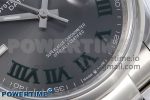DateJust 36 SS 126200 VSF 1:1 Best Edition 904L Steel Gray Dial Green Roman on Oyster Bracelet VS3235 - Image 5