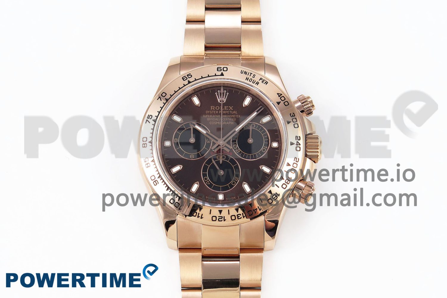 Daytona 116505 QF 1:1 Best Edition Brown Dial on RG Bracelet SH4130 V3 (Gain Weight) - Image 1