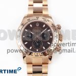 Daytona 116505 QF 1:1 Best Edition Brown Dial on RG Bracelet SH4130 V3 (Gain Weight)