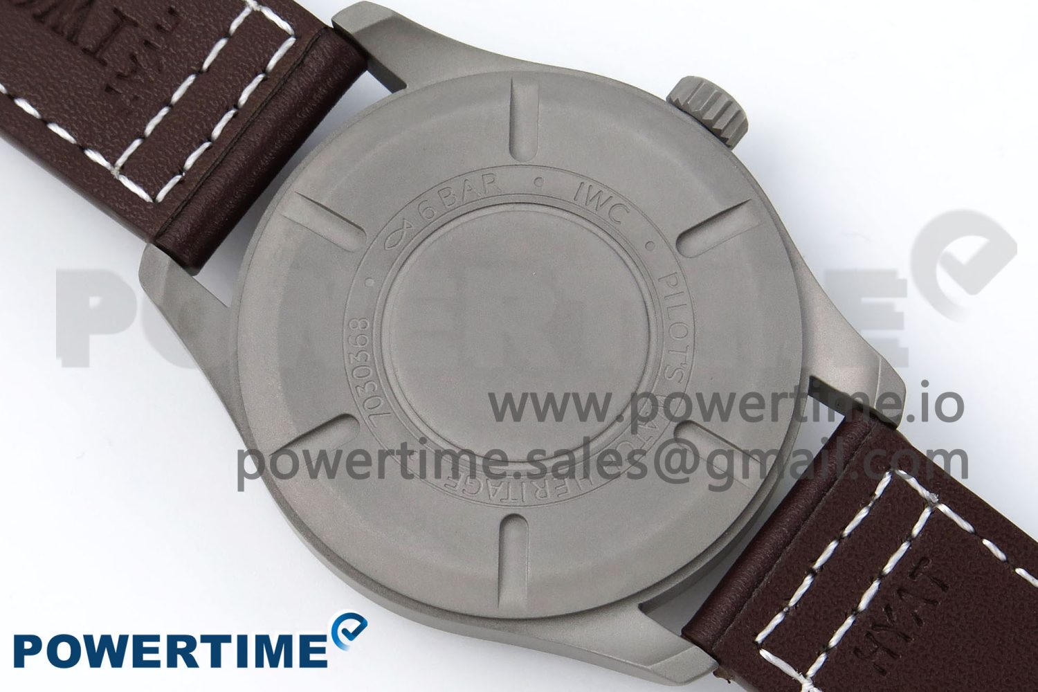 Pilot Mark XVIII Titanium BLSF 1:1 Best Edition Black Dial on Brown Leather Strap MIYOTA 9015 - Image 8