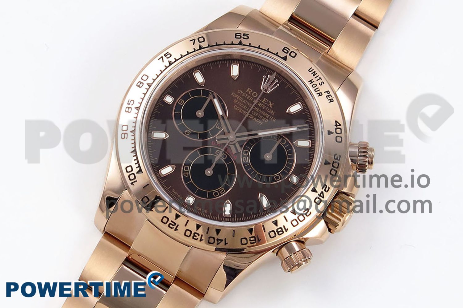 Daytona 116505 QF 1:1 Best Edition Brown Dial on RG Bracelet SH4130 V3 (Gain Weight) - Image 2
