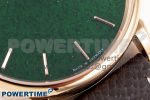 Saxonia Thin RG F8F Edition Green Dial on Brown Leather Strap A23J - Image 5