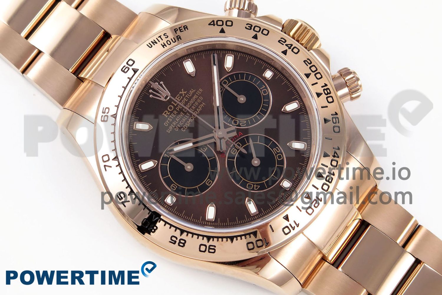 Daytona 116505 QF 1:1 Best Edition Brown Dial on RG Bracelet SH4130 V3 (Gain Weight) - Image 3