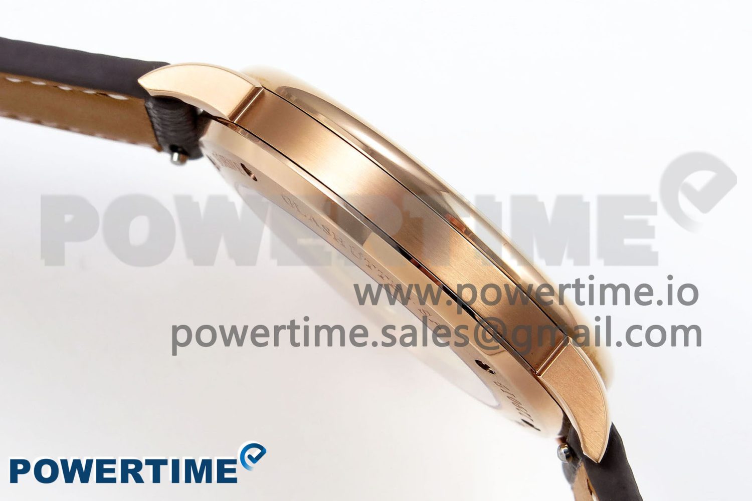 Saxonia Thin RG F8F Edition Tiffany Blue Dial on Brown Leather Strap A23J - Image 7
