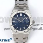 Lady Royal Oak 33mm 67651 SS ZF 1:1 Best Edition Blue Textured Dial on SS Bracelet RONDA Quartz