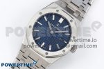 Lady Royal Oak 33mm 67651 SS ZF 1:1 Best Edition Blue Textured Dial on SS Bracelet RONDA Quartz - Image 2