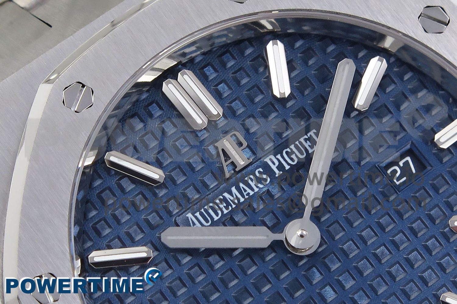 Lady Royal Oak 33mm 67651 SS ZF 1:1 Best Edition Blue Textured Dial on SS Bracelet RONDA Quartz - Image 4