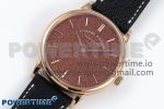 Saxonia Thin RG F8F Edition Orange Dial on Black Leather Strap A23J - Image 2