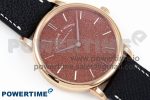 Saxonia Thin RG F8F Edition Orange Dial on Black Leather Strap A23J - Image 3