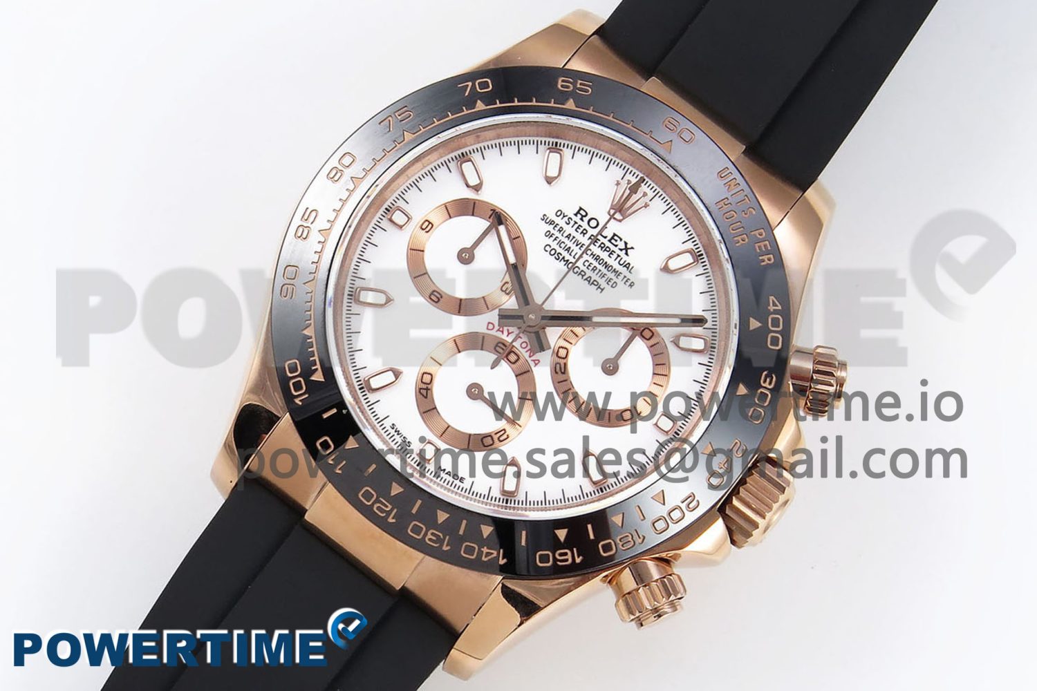 Daytona 116515 QF 1:1 Best Edition White Dial on Oysterflex Strap SH4130 V3 (Gain Weight) - Image 2