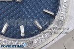 Lady Royal Oak 33mm 67651 Diamonds SS ZF 1:1 Best Edition Blue Textured Dial on SS Bracelet RONDA Quartz - Image 5