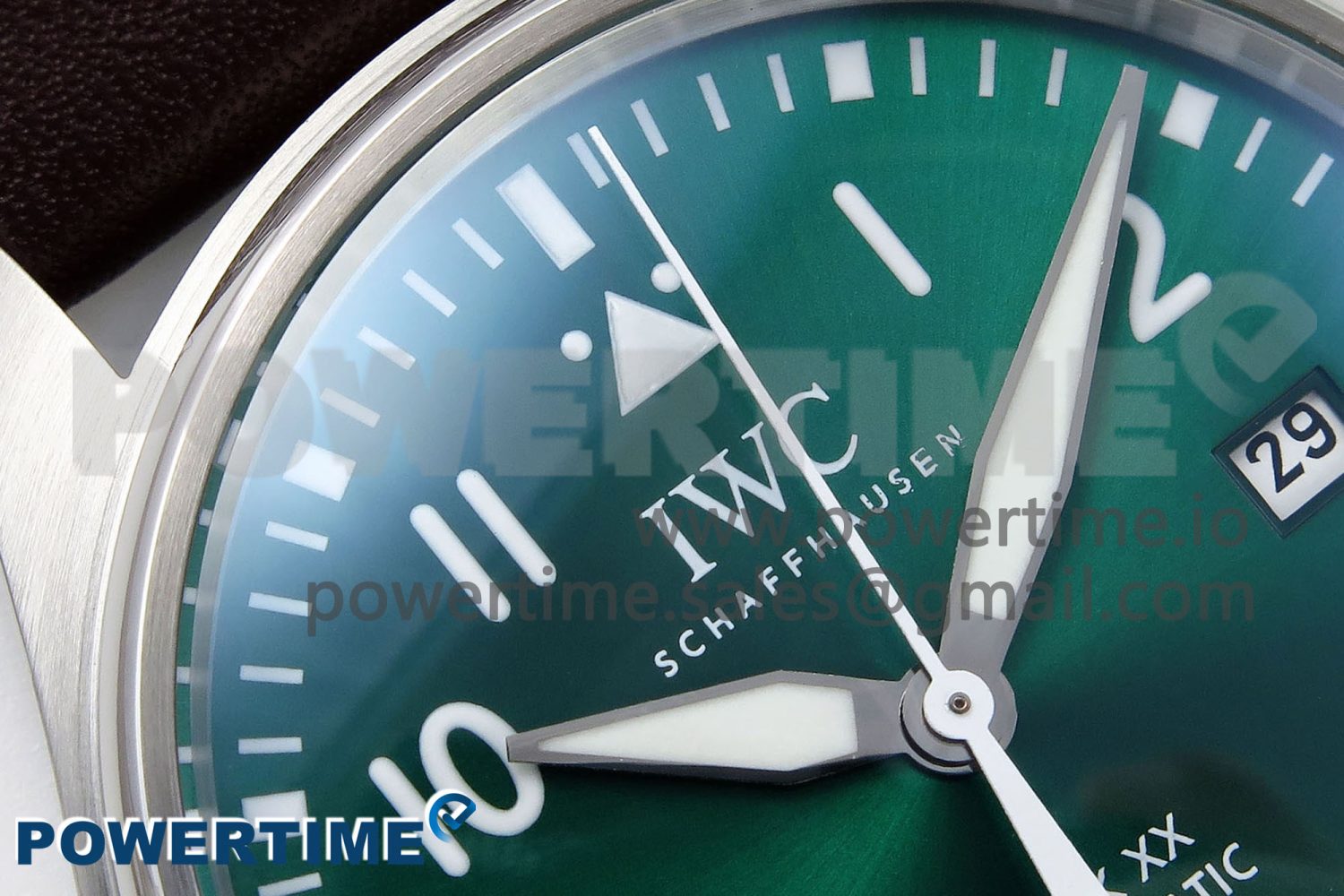 Pilot Mark XX BLSF 1:1 Best Edition Green Dial on Brown Leather Strap MIYOTA 9015 - Image 4