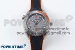 Planet Ocean 43.5mm SS VSF 1:1 Best Edition Black/Orange Bezel Gray Dial on Nylon Strap A8900 Super Clone V2