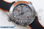 Planet Ocean 43.5mm SS VSF 1:1 Best Edition Black/Orange Bezel Gray Dial on Nylon Strap A8900 Super Clone V2 - Image 3