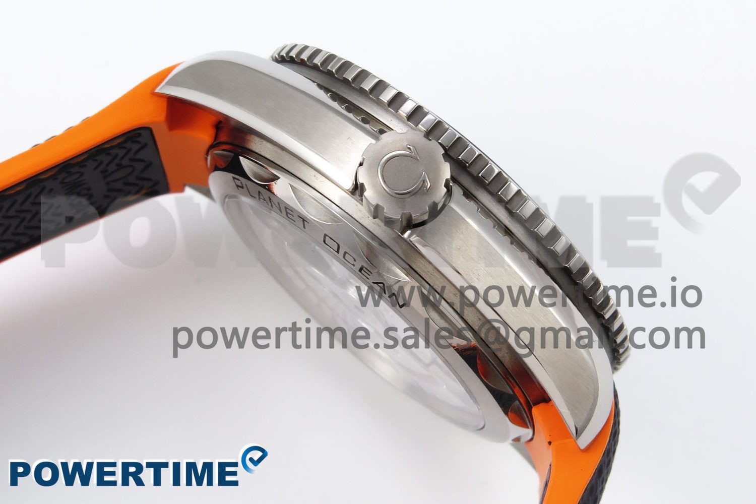 Planet Ocean 43.5mm SS VSF 1:1 Best Edition Black/Orange Bezel Gray Dial on Nylon Strap A8900 Super Clone V2 - Image 6