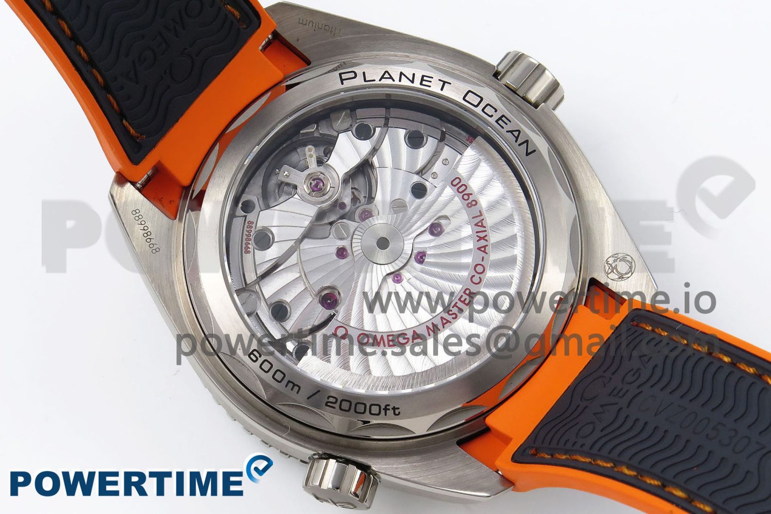 Planet Ocean 43.5mm SS VSF 1:1 Best Edition Black/Orange Bezel Gray Dial on Nylon Strap A8900 Super Clone V2 - Image 8