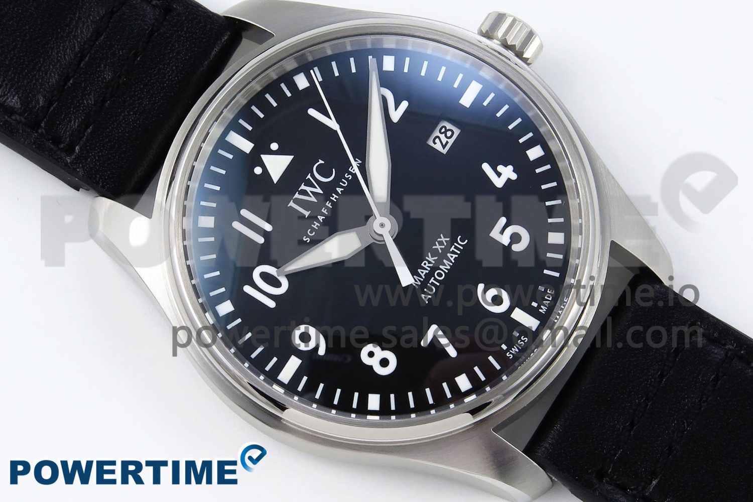 Pilot Mark XX BLSF 1:1 Best Edition Black Dial on Black Leather Strap MIYOTA 9015 - Image 3