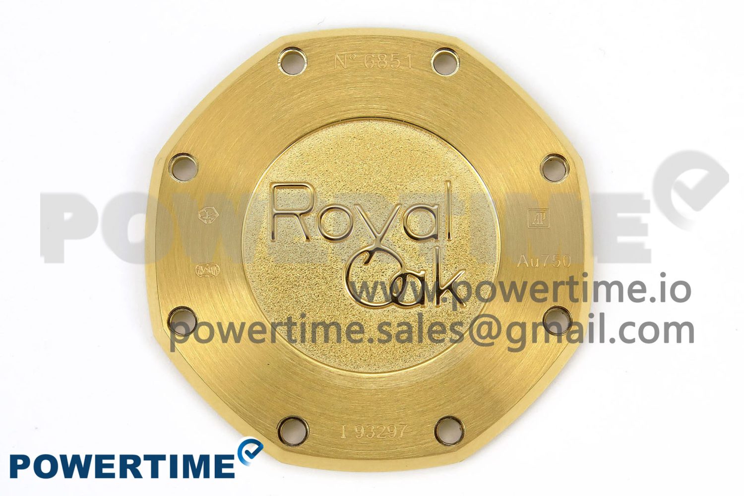 Lady Royal Oak 33mm 67651 Diamonds Bezel YG ZF 1:1 Best Edition White Textured Dial on YG Bracelet RONDA Quartz - Image 10