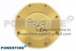 Lady Royal Oak 33mm 67651 Diamonds Bezel YG ZF 1:1 Best Edition White Textured Dial on YG Bracelet RONDA Quartz - Image 10