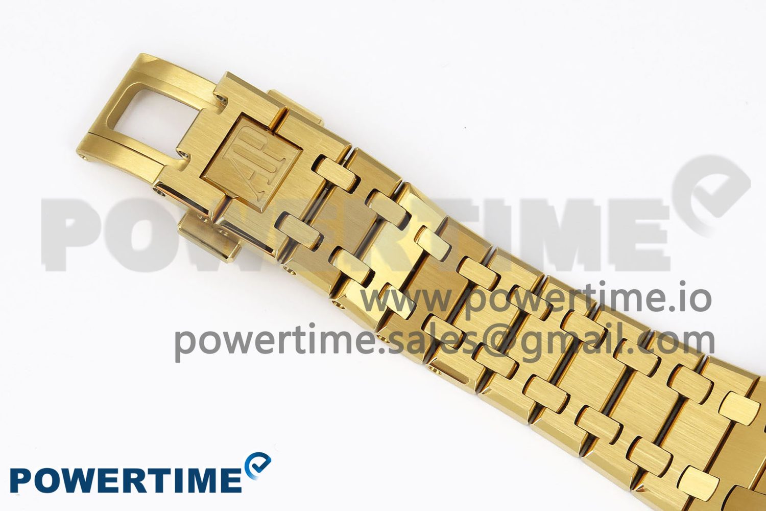 Lady Royal Oak 33mm 67651 Diamonds Bezel YG ZF 1:1 Best Edition White Textured Dial on YG Bracelet RONDA Quartz - Image 12