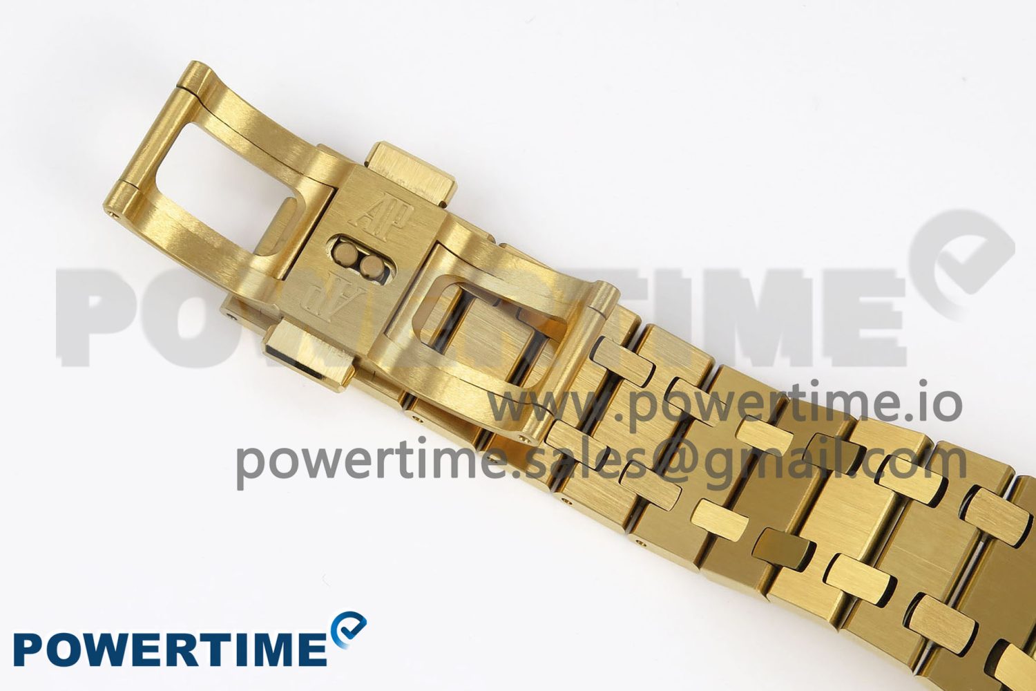 Lady Royal Oak 33mm 67651 Diamonds Bezel YG ZF 1:1 Best Edition White Textured Dial on YG Bracelet RONDA Quartz - Image 13