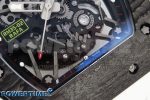 RM035 Black Carbon SONIC Best Edition Skeleton Dial on White Rubber Strap Clone RMUL2 - Image 5