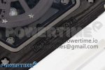RM035 Black Carbon SONIC Best Edition Skeleton Dial on White Rubber Strap Clone RMUL2 - Image 11