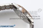 Lady Royal Oak 33mm 67651 SS/RG ZF 1:1 Best Edition White Textured Dial on SS/RG Bracelet RONDA Quartz - Image 6