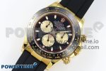 Daytona 116518 QF 1:1 Best Edition Black/YG Dial on Oysterflex Strap SH4130 V3 (Gain Weight) - Image 2