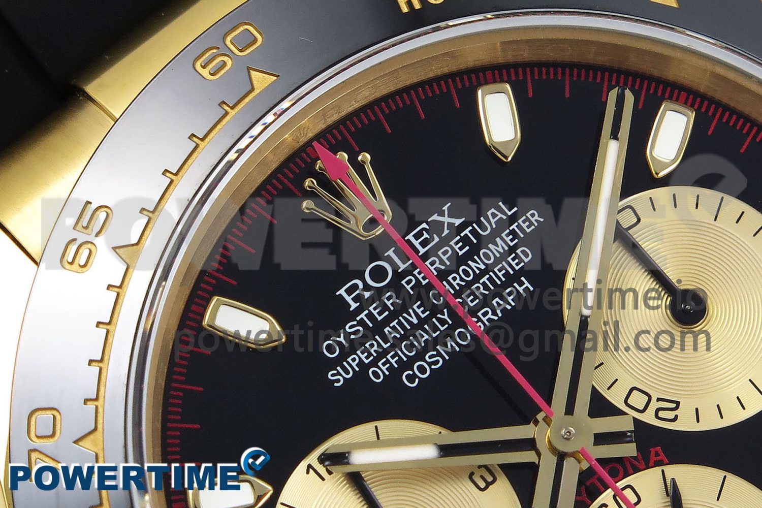 Daytona 116518 QF 1:1 Best Edition Black/YG Dial on Oysterflex Strap SH4130 V3 (Gain Weight) - Image 4