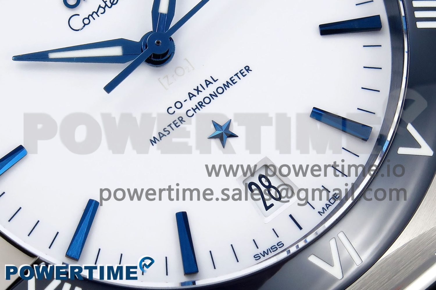 Constellation Blue Ceramic SS VSF 1:1 Best Edition White Dial on Blue Gummy Strap A8900 Super Clone - Image 5