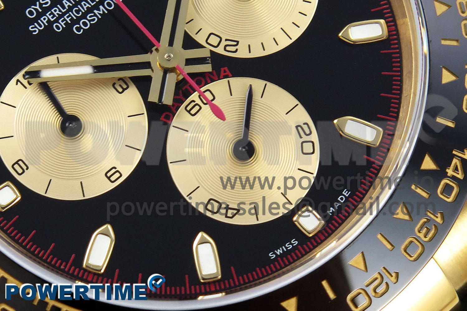 Daytona 116518 QF 1:1 Best Edition Black/YG Dial on Oysterflex Strap SH4130 V3 (Gain Weight) - Image 5