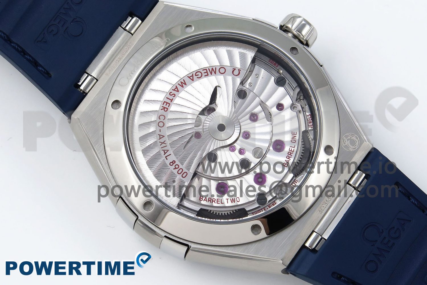 Constellation Blue Ceramic SS VSF 1:1 Best Edition White Dial on Blue Gummy Strap A8900 Super Clone - Image 9