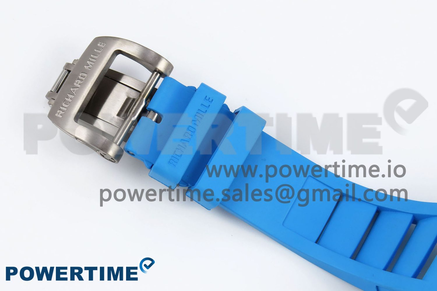 RM035 Black Carbon SONIC Best Edition Skeleton Dial on Blue Rubber Strap Clone RMUL2 - Image 12