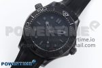 Seamaster 300m 43.5mm Black Ceramic S+F 1:1 Best Edition Black Dial on Black Rubber Strap A8806 - Image 2